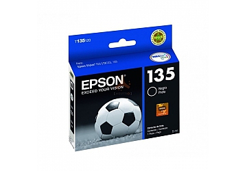 Cartucho Inkjet Epson T135120 negro, compatible con Stylus T22, T25, TX120, TX123, TX125, TX133, TX135, TX420W, original. Rendimiento 180 paginas aprox  