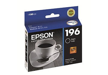 Cartucho Inkjet Epson T196120-AL negro, alta capacidad, compatible con Expression XP-401/ WorkForce WF2532, original. Rendimiento 175 paginas 