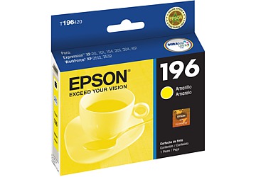 Cartucho Inkjet Epson T196420-AL amarillo, alta capacidad, compatible con Expression XP-401/ WorkForce WF2532, original. Rendimiento 290 paginas 