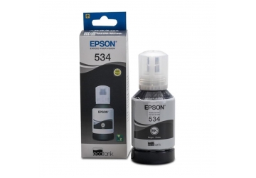 Botella de tinta Epson T534120 negro, compatible con EcoTank M1120, M2170, M3170, original. Rendimiento 6000 paginas aprox. Contenido 120 ml