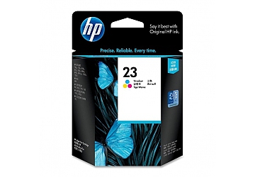 Cartucho Inkjet HP C1823D (#23) color, compatible con DeskJet 710C, 712C, 720C, 722C, 810C, 812C, 815, 830C, 832C, 880C, 882C, 890CSE, 890CXI, 895CSE, 895CXI, 1120C, 1120CSE, 1120CXI, 1125, OfficeJet R40, R45, R60, R65, R80, T45, T65, OfficeJet Pro 1170C, 1175C, Color Copier 140, 145, 150, 155, 160, 170, 260, 270, DeskJet PSC 500, 500XI, original, rendimiento 690 páginas aprox, contenido 30ml.