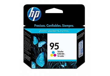 Cartucho Inkjet HP C8766WL (#95) color, compatible con DeskJet 5740, 5740XI, 6540, 6540DT, 6540XI, 6840, 6840DT, 6840XI, 9800, 9800d, PhotoSmart 325, 325V, 325XI, 329, 335, 375, 375B, 375V, 385, 422, 2575 all in one, 2610, 2610V, 2610XI, 2710, 2710XI, 8150, 8150V, 8150XI, 8450, 8450XI, C4180, D5060, D5063, D5065, D5069, OfficeJet 6210, 6210V, 6210XI, 7110, 7130, 7140xi, d125xi, d135, d145, d155xi, 7310, 7310XI, 7410, 7410XI, DeskJet PSC 1610, 1610V, 1610XI, 2350 all in one, 2355, 2355V, 2355XI, Color Inkjet Printer cp1160 series, Digital Copier Printer 610, original,  rendimiento 260 páginas aprox., contenido 7 ml.