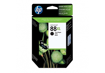 Cartucho Inkjet HP C9396AL (#88XL) negro, compatible con OfficeJet Pro K5400 (serie), Color K550 (serie), K8600 (serie), Color K8600 (serie), L7580, L7590, L7680, L7780, original, rendimiento 2720 páginas aprox., contenido 58.9 ml.