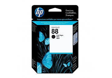 Cartucho Inkjet HP C9385AL (#88) negro, compatible con OfficeJet Pro K5400 (serie), Color K550 (serie), K8600 (serie), Color K8600 (serie), L7580, L7590, L7680, L7780, original, rendimiento 825 páginas aprox., contenido 20.5 ml.