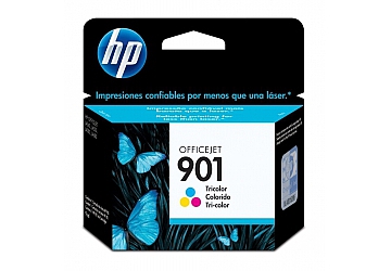 Cartucho Officejet HP CC656AL (#901) Color, compatible con Officejet J4660, J4540, J4550, J4580, J4680 original, contenido 4 ml, rendimiento 360 pag aprox.