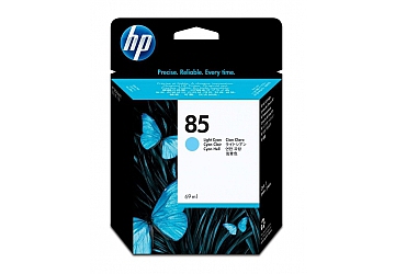 Cartucho Inkjet HP C9428A (#85) cyan claro, compatible con DesignJet 30, 30N, 90, 90GP, 90R, 130, 130GP, 130NR, original. Cont. 69 ml