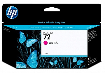 Cartucho Inkjet HP C9372A (#72) magenta, compatible con DesignJet T610, T1100, original, contenido 130 ml.