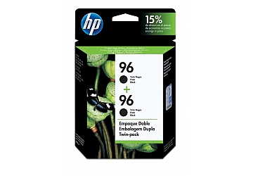 Cartucho Inkjet HP C9348FL Twin Pack negro, compatible con DeskJet 5740, 5940, 6540, 6540 dt, 6840 dt, 6940, 9800, 9800d PhotoSmart 2610,  2710 All in One, 8150, 8450, 8050, 7310, OfficeJet 6210, 7110, 7130, 7140xi, 7310, 7410 All in One, d125xi, d135, d145, d155xi, Color InkJet Printer cp1160 series, Digital Copier Printer 610, original, rendimiento 860 páginas aprox.