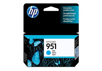 Cartucho Inkjet HP CN050AL (#951) cyan, compatible con OfficeJet Pro 8100 / OfficeJet Pro 8600, original, rinde aprox 750 paginas