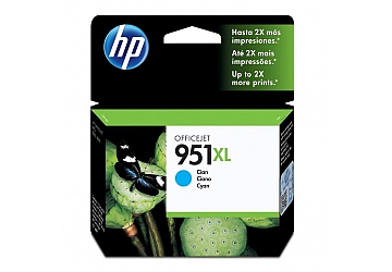 Cartucho Inkjet HP CN046AL (#951XL) cyan, compatible con OfficeJet Pro 8100 / OfficeJet Pro 8600, original, rinde aprox 1500 paginas