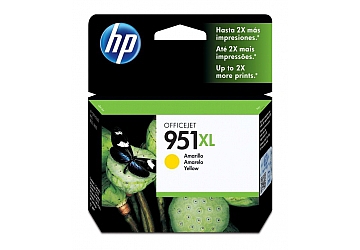 Cartucho Inkjet HP CN048AL (#951XL) amarillo, compatible con OfficeJet Pro 8100 / OfficeJet Pro 8600, original, rinde aprox 1500 paginas