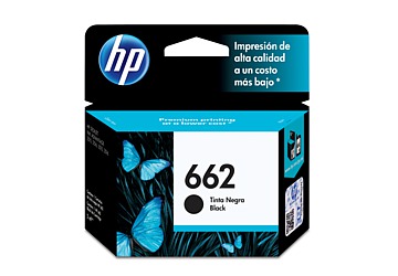 Cartucho Inkjet HP CZ103AL (#662) negro, compatible con Deskjet Ink Advantage 2515 / Deskjet Ink Advantage 3515, original, rinde aprox 120 paginas