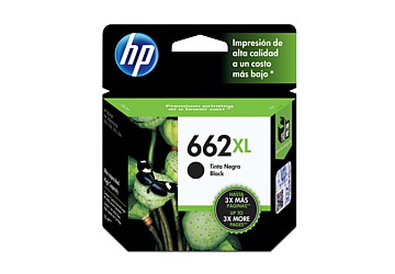 Cartucho Inkjet HP CZ105AL (#662XL) negro, compatible con Deskjet Ink Advantage 2515 / Deskjet Ink Advantage 3515, original, rinde aprox 350 paginas