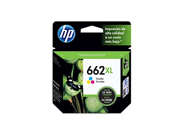 Cartucho Inkjet HP CZ106AL (#662XL) color, compatible con Deskjet Ink Advantage 2515 / Deskjet Ink Advantage 3515, original, rinde aprox 300 paginas