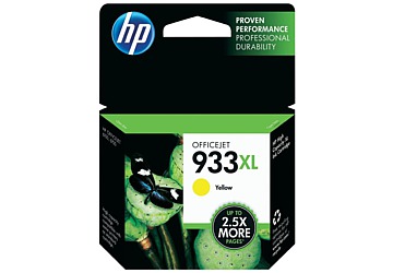 Cartucho Inkjet HP CN056AL amarillo original (#933XL), compatible con Officejet 6100, 6600, 6700, 7100A, 7610, original, rinde aprox 825 paginas