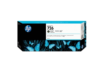 Cartucho Inkjet HP CH575A (#726) negro, compatible con Designjet T2300 eMFP / Designjet T1200 HD MFP / Designjet T1300 / Desingjet T795, original, contenido 300ml