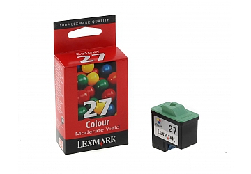 Cartucho Inkjet Lexmark 10N1127 color, compatible con PrintCenter X72,X74, X75, X1100, X1150, X1140, X1130, X1110, X2200, X1155, X1170, X1180, X1185, X1195, X1270, X2230, X2240, X2250, X1250, X1290, Color Jetprinter I3, Z13, Z23E, Z24, Z25, Z25L, Z33, Z34, Z35, Z515, Z600, Z601, Z602, Z603, i3 color Jet, Z613, Z614, Z615, Z617, Z647, original, rendimiento 140 páginas.