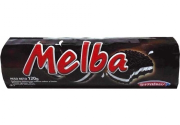 Galletitas Melba 120grs, galletitas dulces de chocolate con relleno sabor limón