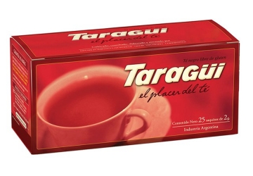 Te Taragüi tradicional, contiene 25 saquitos de 2grs. cada uno. Sabor Clásico que combina fuerza y delicadeza.