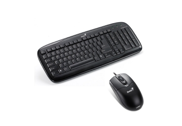 Kit de Teclado y Mouse Genius SlimStar C130, USB. Delgadas teclas brindan excelente experiencia de escritura y bajo nivel de ruido. Avanzado unidad óptica de alta resolución para el mouse