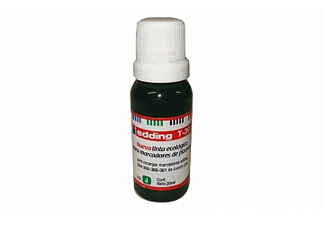 Tinta para marcador para pizarra Edding T30, frasco x 30 ml. Se utiliza en marcadores Edding 250-350-360-361