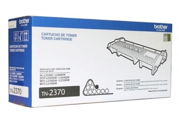 Toner Original para Equipos Brother modelo TN-2370 para Multifunción MFC-L2700DW / MFC-L2720DW / MFC-L2740DW, Copiadores Digitales DCP-2520DW / L2540DW, Imp. Laser HL-L2320D / L2360DW, rinde 2600 copias.