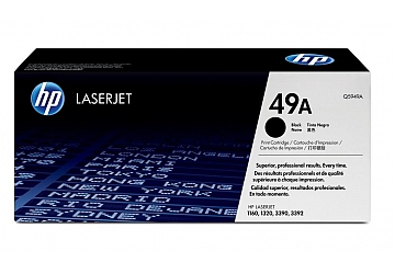 Toner HP Q5949A negro, compatible con erJet 1160, 1320 (serie), 3390, 3392, 4350, original, rendimiento 2500 pÃ¡ginas