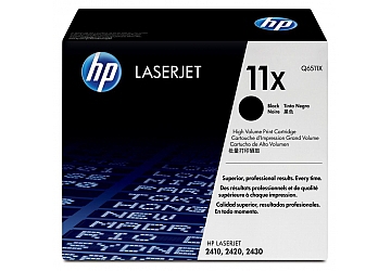 Toner HP Q6511X negro, compatible con LaserJet 2400/2410/2420 (serie)/2430 (serie), original, rendimiento 12000 páginas