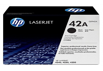 Toner HP Q5942A negro, compatible con LaserJet 4240/4250 (serie)/4350 (serie), original, rendimiento 10000 páginas