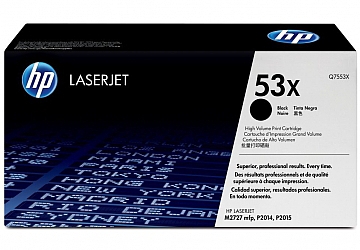 Toner HP Q7553X negro, compatible con aserJet P2014n, P2015 (serie), M2727NF, original, rendimiento 7000 páginas