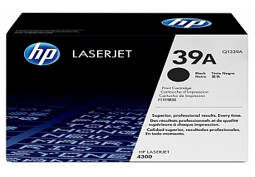 Toner HP Q1339A negro, compatible con LaserJet 4300 (serie), original, rendimiento 12.000 páginas