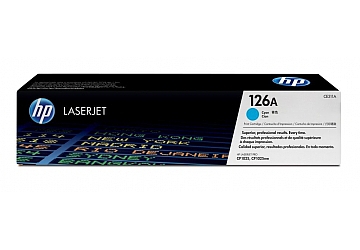 Toner HP CE311A cyan, compatible con LaserJet CP1025nw, original, rendimiento 1.000 páginas