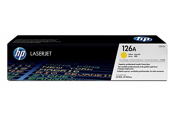 Toner HP CE312A amarillo, compatible con LaserJet CP1025nw, original, rendimiento 1.000 páginas