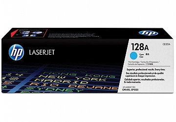 Toner HP CE321A cyan, compatible con LaserJet CP1525nw / LaserJet CM1415fnw, original, rendimiento 1.300 páginas