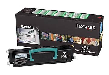 Toner Lexmark E250A11L negro, compatible con E250, E350, E352, original, alto  rendimiento 3500 páginas