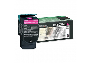 Toner Lexmark C544X1MG magenta, compatible con X544n, X544dn, X544dtn, X544dw, X546dtn, X548de, X548dte, C544n, C544dn, C544dtn, C544dw, C546dtn,  original, alto rendimiento. Aprox 4000 paginas