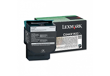 Toner Lexmark C544X1KG negro, compatible con X544n, X544dn, X544dtn, X544dw, C544n, C544dn, C544dtn, C544dw, original, alto rendimiento. Aprox 6000 paginas