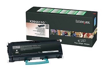 Toner Lexmark X264A11G negro, compatible con X264, X363, X364, original, rendimiento standard, 3500 paginas. 